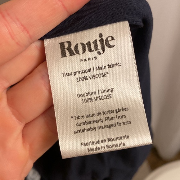 Rouje Paolina Dress in Verveine Marine 36 - Picture 10 of 11